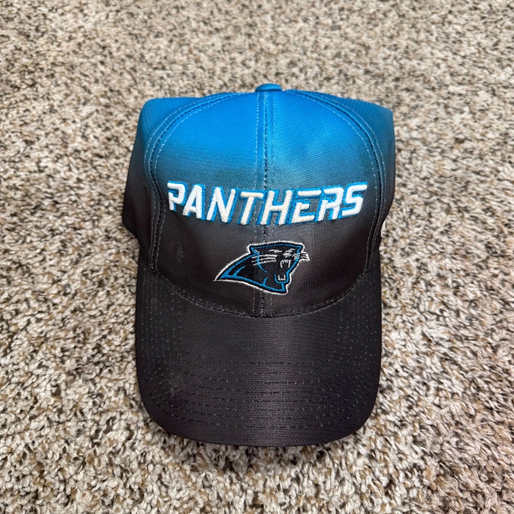 Puma Carolina Panthers NFL Pro Line Hat Blue Black Gradient Fade Adjustable Cap